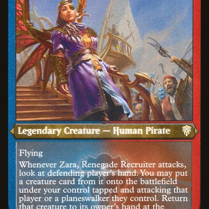 Zara, Renegade Recruiter [Commander Legends] Etched Foil