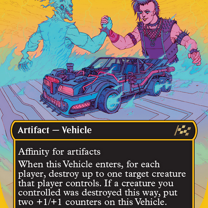 Demonic Junker (Borderless) (First-Place Foil) [Aetherdrift] Foil