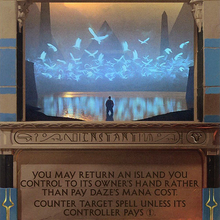 Daze (Borderless) [Amonkhet Invocations] Foil