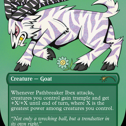 Pathbreaker Ibex (Borderless) [Secret Lair Drop] Etched Foil