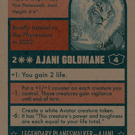 Ajani Goldmane // Ajani Goldmane (Full Art) (Borderless) [Secret Lair Drop]