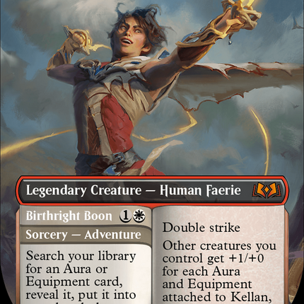 Kellan, the Fae-Blooded // Birthright Boon (Borderless) [Wilds of Eldraine]