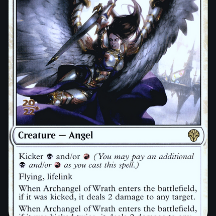 Archangel of Wrath [Dominaria United Promos] Prerelease Foil