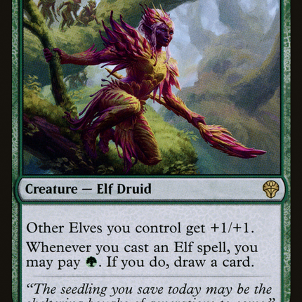 Leaf-Crowned Visionary [Dominaria United]