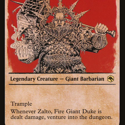 Zalto, Fire Giant Duke (Showcase) [Adventures in the Forgotten Realms]
