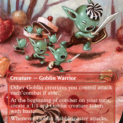Goblin Rabblemaster (Borderless) [Secret Lair Drop]