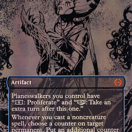 Ichormoon Gauntlet (Borderless) [Phyrexia: All Will Be One] Oil Slick Raised Foil