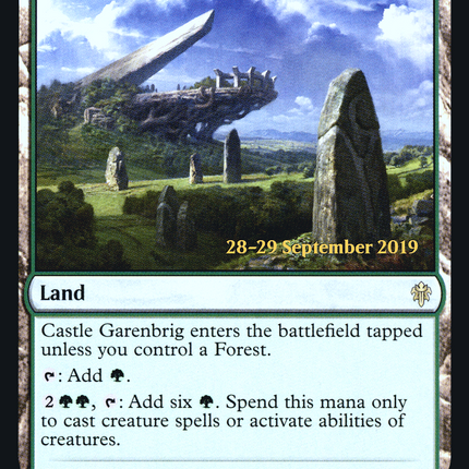 Castle Garenbrig [Throne of Eldraine Promos] Prerelease Foil