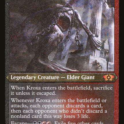 Kroxa, Titan of Death's Hunger [Multiverse Legends] Etched Foil