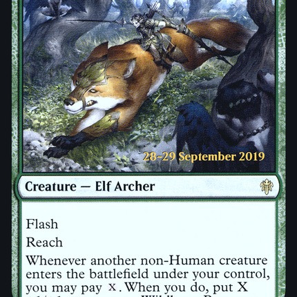 Wildborn Preserver [Throne of Eldraine Promos] Prerelease Foil