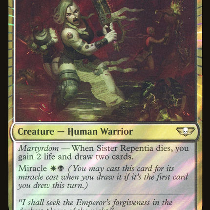 Sister Repentia [Warhammer 40,000 Commander] Surge Foil