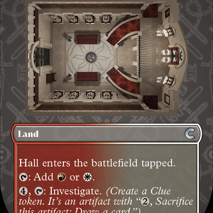 Hall (Borderless) [Ravnica: Clue Edition]
