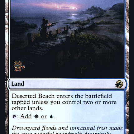 Deserted Beach [Innistrad: Midnight Hunt Promos] Prerelease Foil