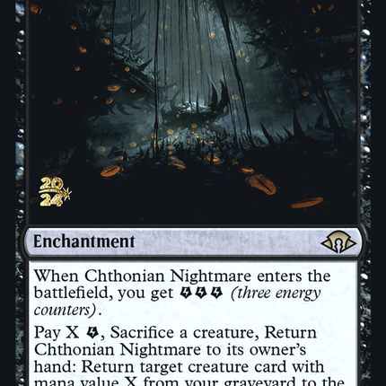 Chthonian Nightmare [Modern Horizons 3 Promos] Prerelease Foil