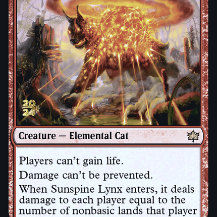 Sunspine Lynx [Bloomburrow Promos] Prerelease Foil