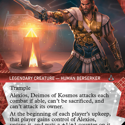 Alexios, Deimos of Kosmos (Showcase) (Borderless) [Assassin's Creed] Foil