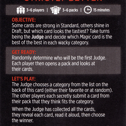 Strictly Better // Strictly Better (cont'd) [Innistrad: Crimson Vow Minigames]