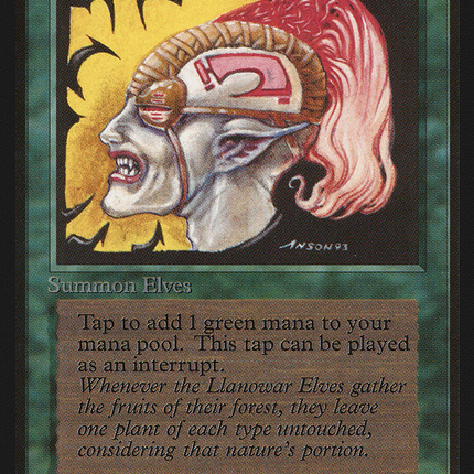 Llanowar Elves [Limited Edition Beta]