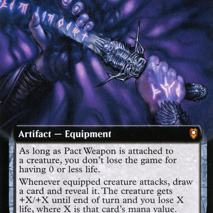 Pact Weapon (Extended Art) [Commander Legends: Battle for Baldur's Gate]