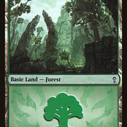 Forest (B08) [RNA Ravnica Weekend] Foil
