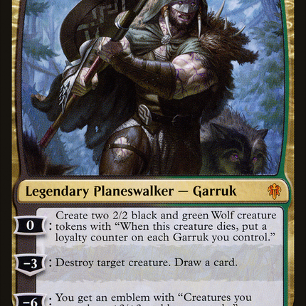 Garruk, Cursed Huntsman [Throne of Eldraine] Foil