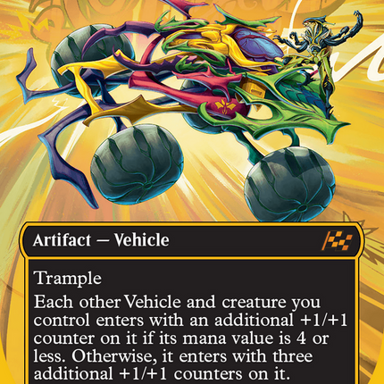 Thunderous Velocipede (Borderless) (First-Place Foil) [Aetherdrift] Foil