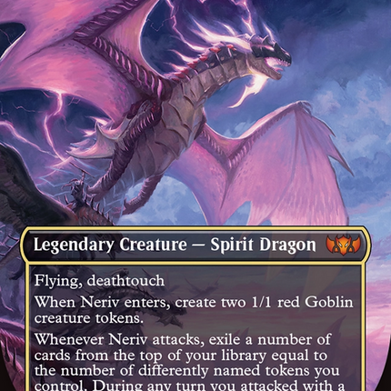 Neriv, Crackling Vanguard (Borderless) [Tarkir: Dragonstorm Commander] Foil