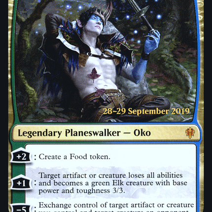 Oko, Thief of Crowns [Throne of Eldraine Promos] Prerelease Foil