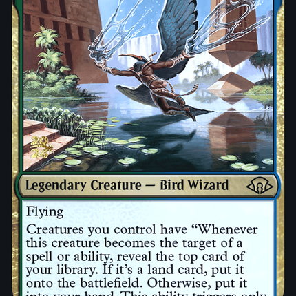 Nadu, Winged Wisdom [Modern Horizons 3 Promos] Prerelease Foil