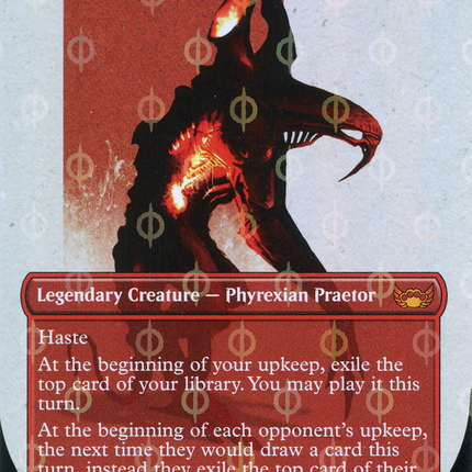 Urabrask, Heretic Praetor (Borderless) [Streets of New Capenna] Step-and-Compleat Foil