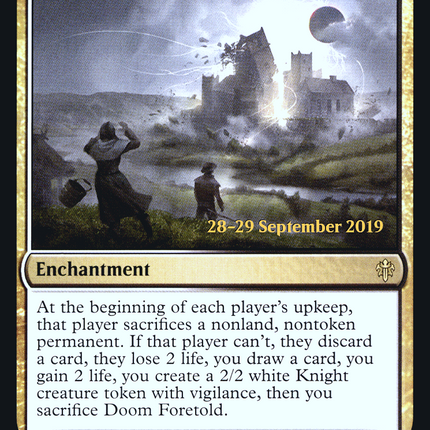 Doom Foretold [Throne of Eldraine Promos] Prerelease Foil