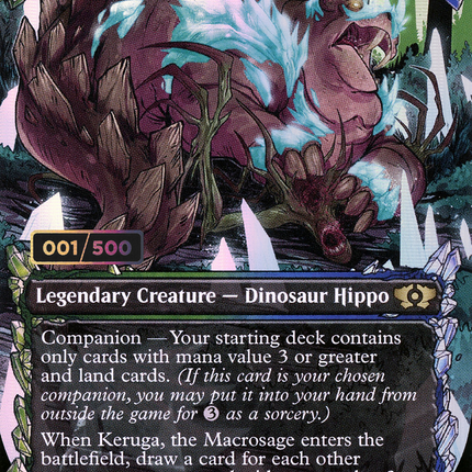 Keruga, the Macrosage (Showcase) (Borderless) [Multiverse Legends] Serialized Foil