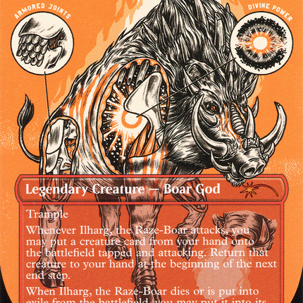 Ilharg, the Raze-Boar (Borderless) [Secret Lair Drop]