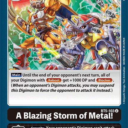 A Blazing Storm of Metal! [BT5-103] [Battle of Omni]