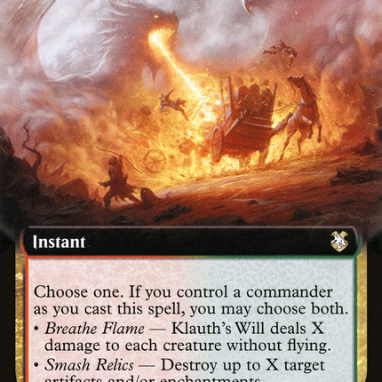 Klauth's Will (Extended Art) [Forgotten Realms Commander]
