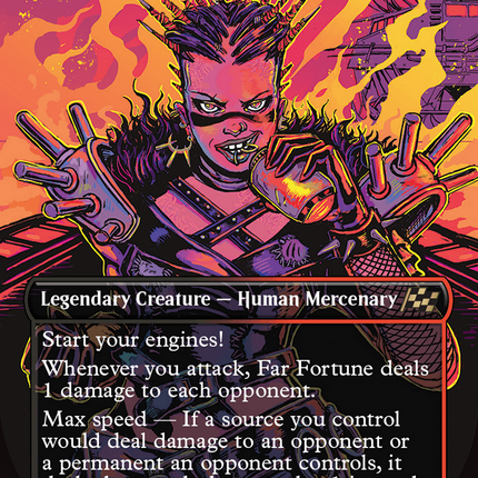 Far fortune, End Boss (Borderless) [Aetherdrift] Foil