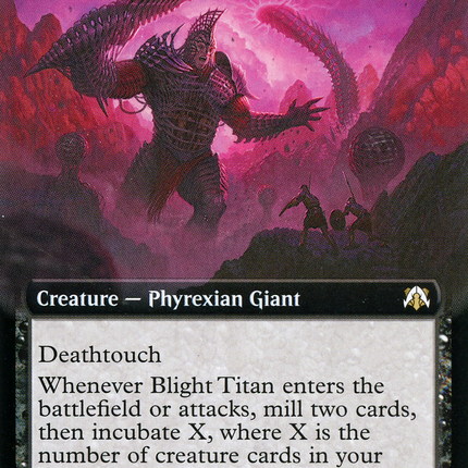 Blight Titan (Extended Art) [March of the Machine Commander] Foil