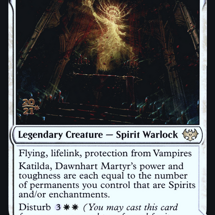 Katilda, Dawnhart Martyr // Katilda's Rising Dawn [Innistrad: Crimson Vow Promos] Prerelease Foil
