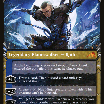 Kaito Shizuki (Showcase) [Kamigawa: Neon Dynasty]