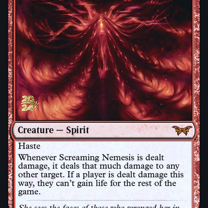 Screaming Nemesis [Duskmourn: House of Horror Promos] Prerelease Foil