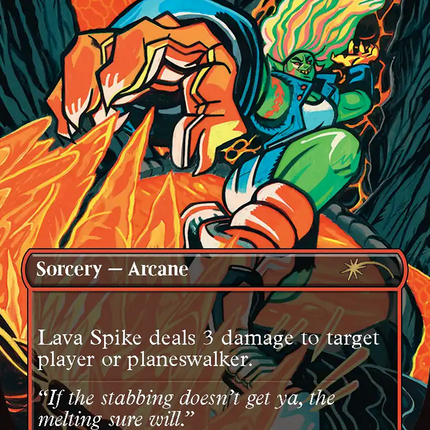 Lava Spike (2049) (Rainbow Foil) [Secret Lair Drop Series]