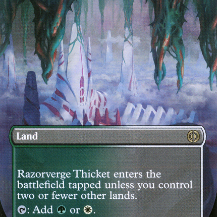 Razorverge Thicket (Borderless) [Phyrexia: All Will Be One]