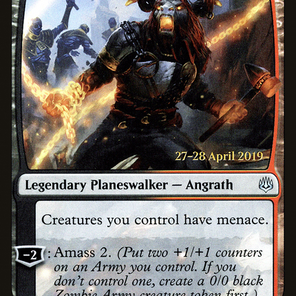 Angrath, Captain of Chaos [War of the Spark Promos] Prerelease Foil