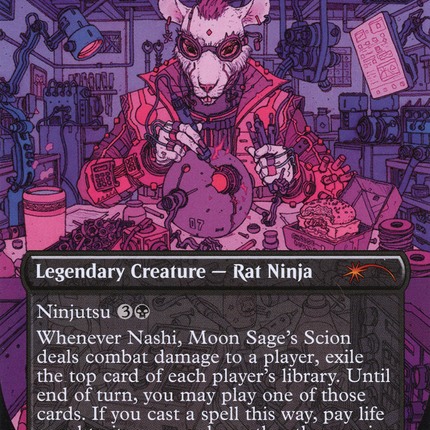 Nashi, Moon Sage's Scion (Borderless) [Secret Lair 30th Anniversary Countdown Kit]
