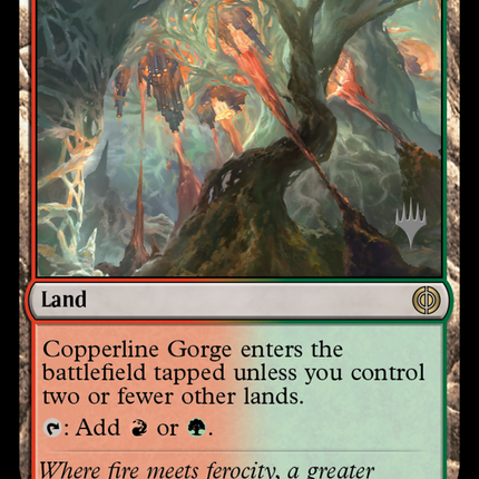 Copperline Gorge [Phyrexia: All Will Be One Promos]