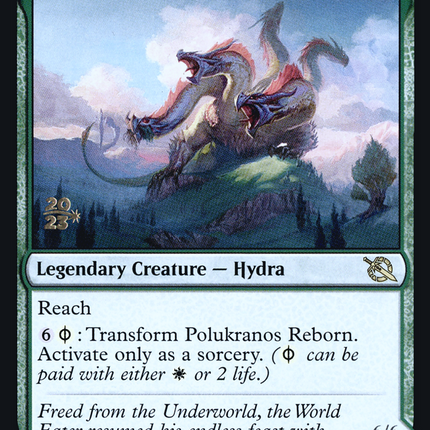 Polukranos Reborn // Polukranos, Engine of Ruin [March of the Machine Promos] Prerelease Foil