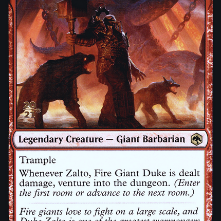 Zalto, Fire Giant Duke [Adventures in the Forgotten Realms Promos] Prerelease Foil