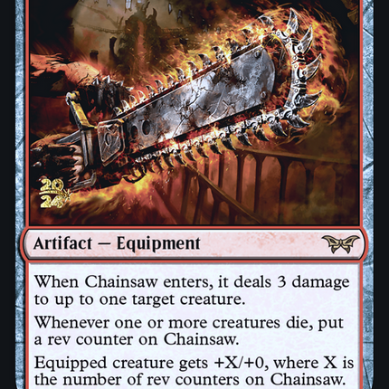 Chainsaw [Duskmourn: House of Horror Promos] Prerelease Foil