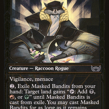 Masked Bandits (Showcase) [Streets of New Capenna] Gilded Foil