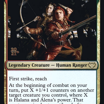 Halana and Alena, Partners [Innistrad: Crimson Vow Promos] Prerelease Foil